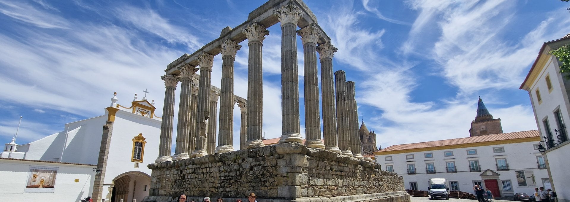 The Roman Temple in the old centre of Évora