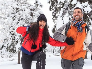 Couple fun in Grouse Mountain