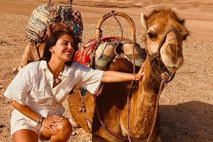 Agafay Desert Sunset Camel Ride with Dinner Show