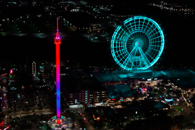 After-hours 23 Miles Helicopter Tour over Orlando Eye