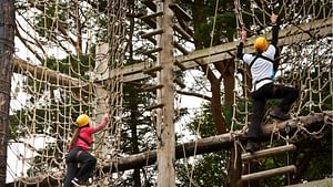 High ropes course challenge. Galway. Guided. 