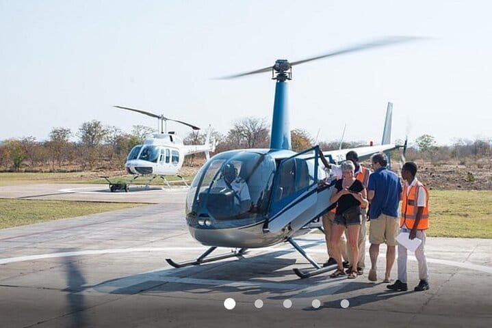 15 minutes scenic helicopter flight above Victoria Falls-Zimbabwe