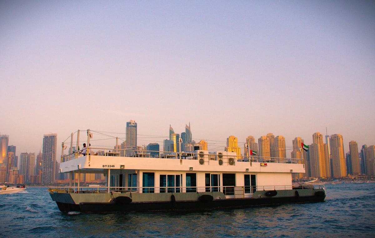 Dubai Sea Lounge Dinner Cruise tour with Private Transfers