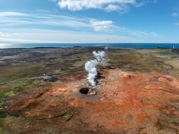 Another view of the Gunnuhver Geothermal Area in Reykjanes, Iceland