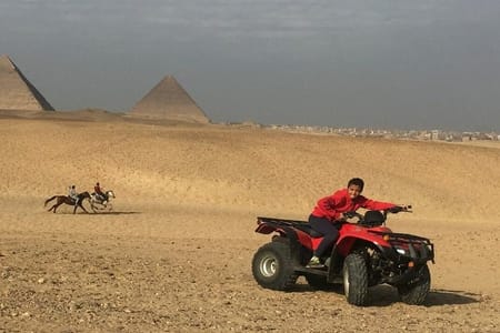 Quad Bike Around Pyramids enjoying Sunset or Sunrise