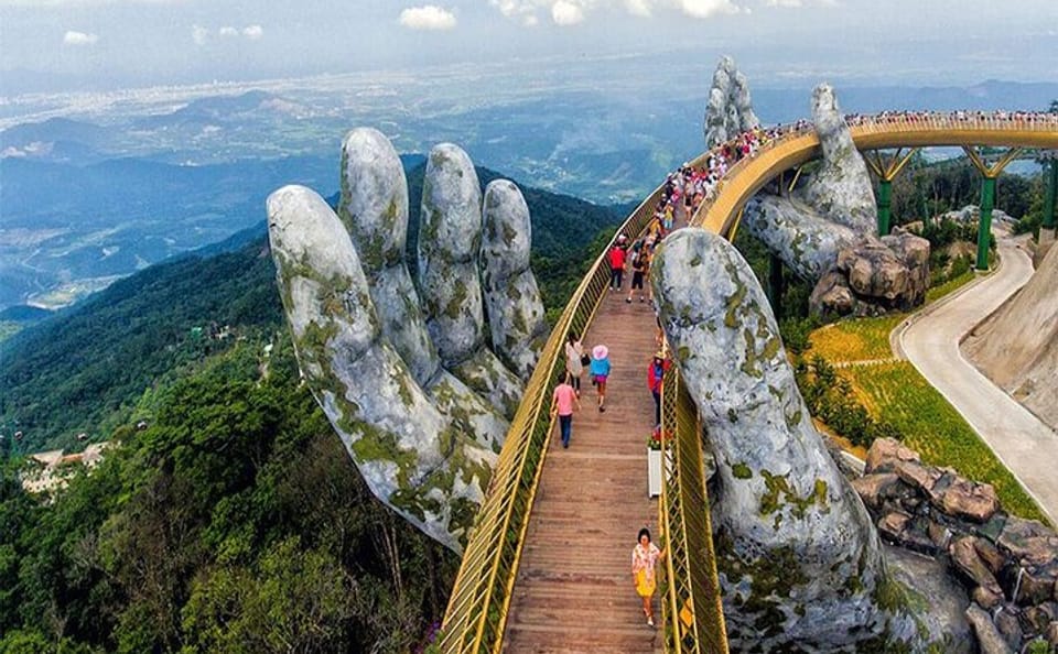 Full Day Tour to Golden Bridge and Ba Na Hills in Small Group