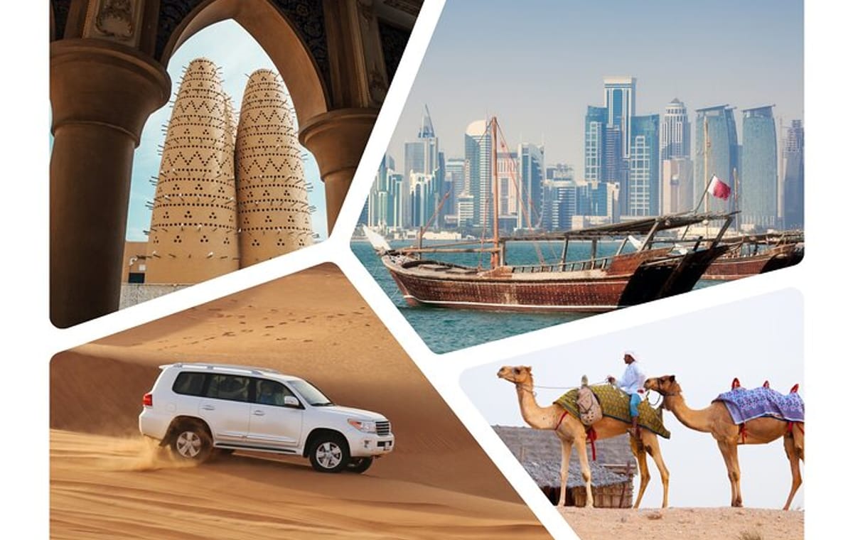 Doha Combo City And Half Day Desert Safari Tour No Hidden cost
