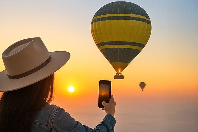 Hot Air Balloon Ride Dubai with Return Transfers and Refreshments