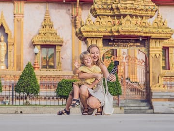 A family-friendly stop at Chalong Temple — perfect for photos and light cultural learning.