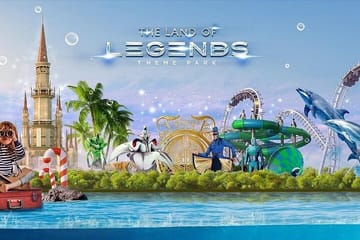 The Land of Legends Theme Park with Round Transfer from Antalya
