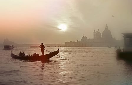 Gondola Ride Through Venice Canals Near St Mark's Square