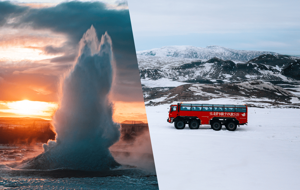Golden Circle and Glacier Truck Adventure from Reykjavík