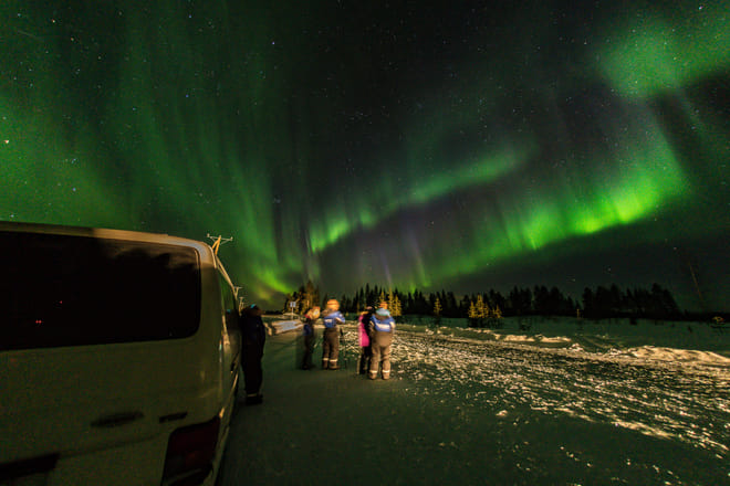 Sometimes Auroras surprise us on the way