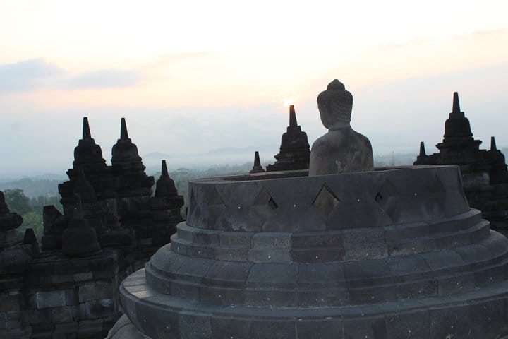 Sculptures at Borobudur temple