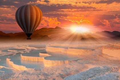 Hot Air Balloon Experience in Pamukkale with Breakfast & Transfer