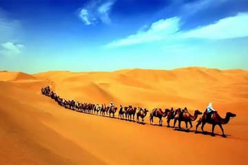 Dunhuang Tour of Mingsha Mountain, Crescent Lake, and Museum