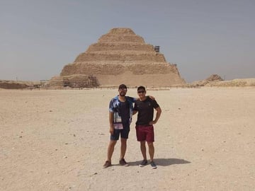 Tours from Cairo airport Giza Pyramids Memphis city Saqqara and Dahshur