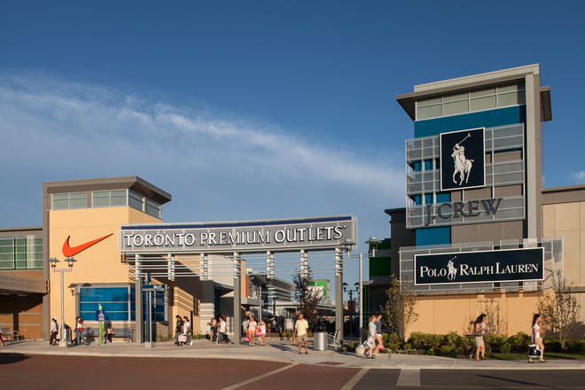 Outside View of Outlet Mall