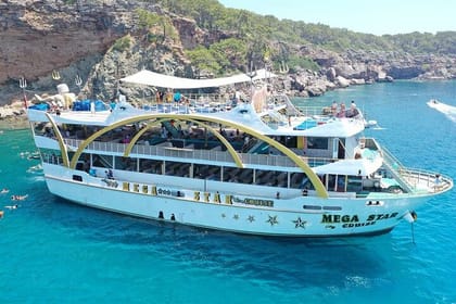Antalya Mega Star Yacht Tour with Lunch, Foam Party & Transfer