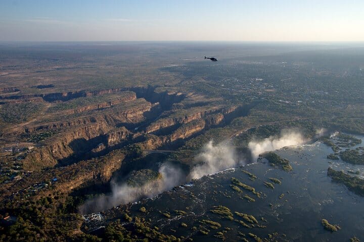 15 minutes scenic helicopter flight above Victoria Falls-Zimbabwe