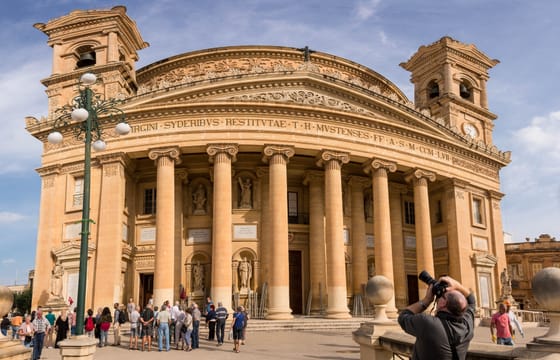 Mosta City Highlights Tour (Including Buffet Lunch & Mobile Phone App.)