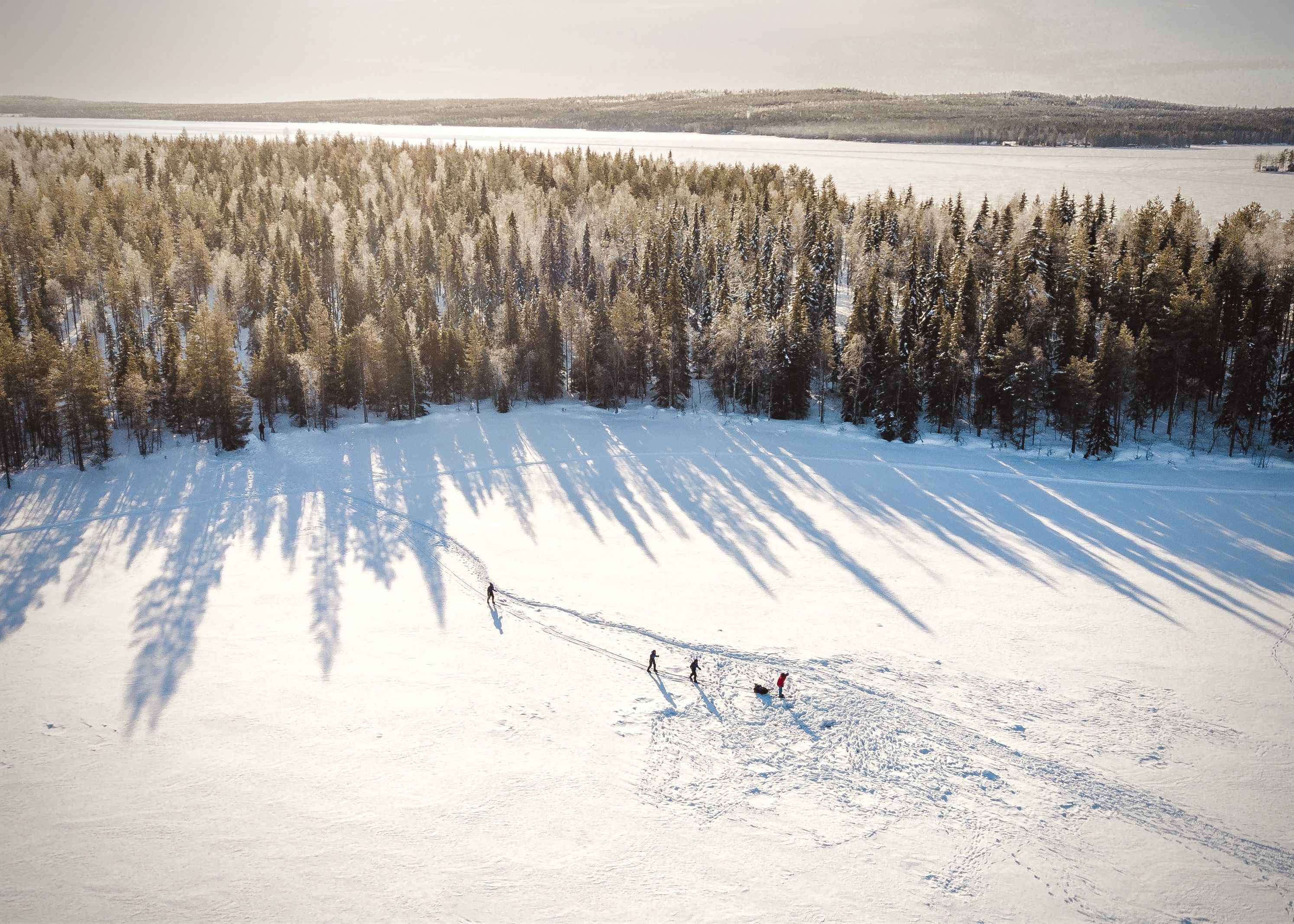 Beautiful winter sceneries of Rovaniemi