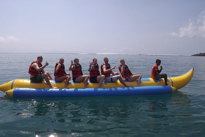 Banana boat in small group