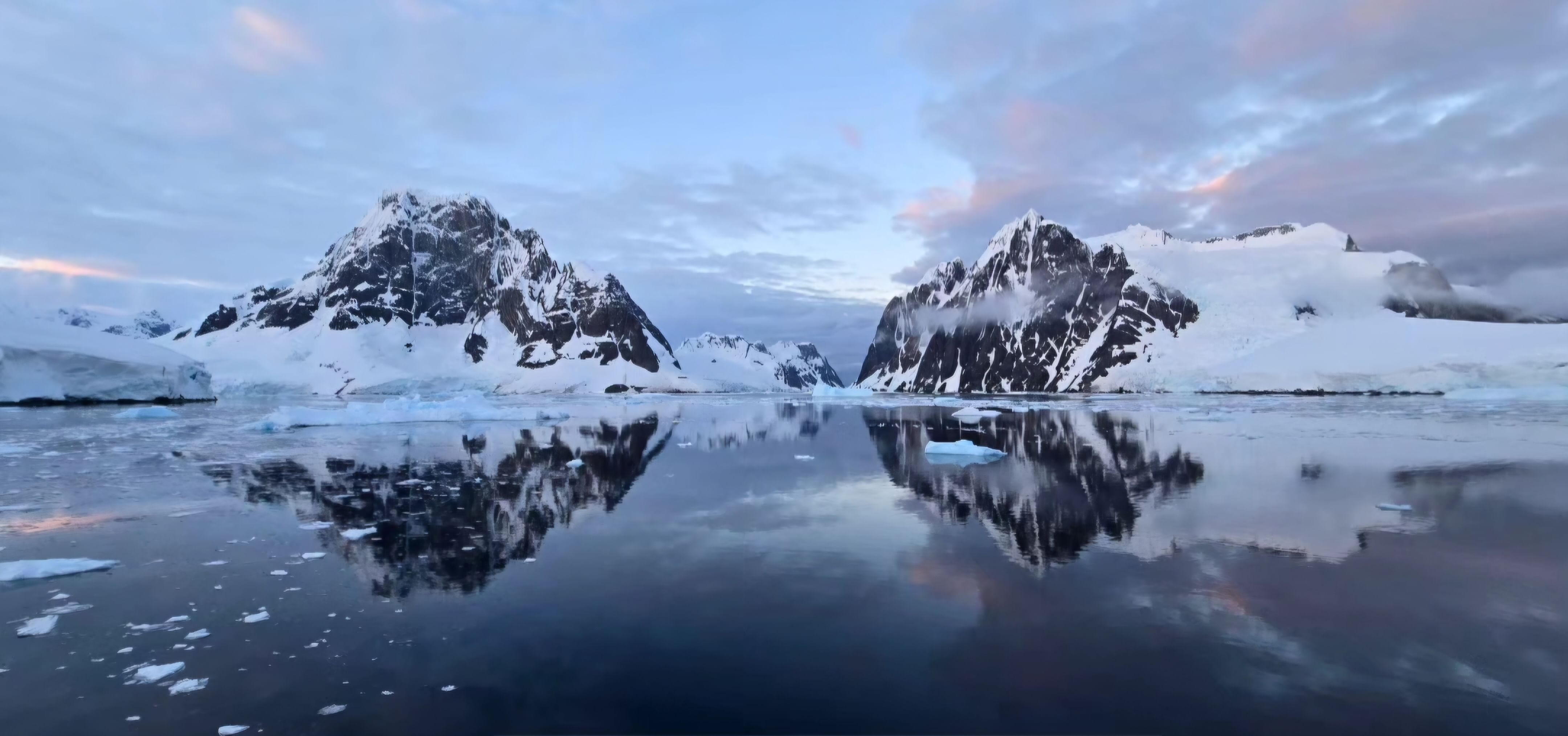 island’s lofty mountains and imposing glaciers