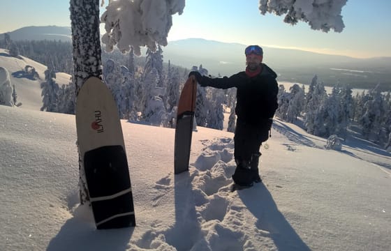 Snowshoe winter trek