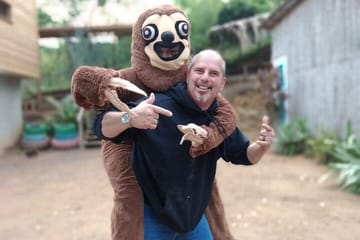 Roatan Half day zip line combo beaches monkeys and sloth hangout