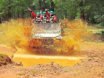 Super Combo 4-in-1:Buggy, Zipline, Jeep Safari,Rafting from Kemer