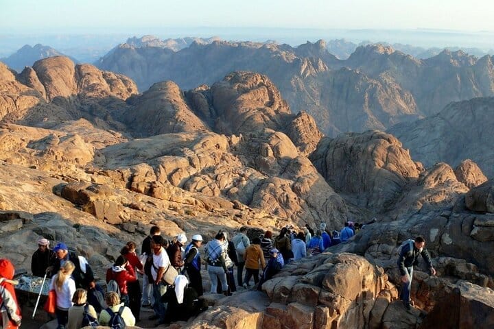 St Catherine’s Monastery and the Summit of Mount Sinai from Sharm