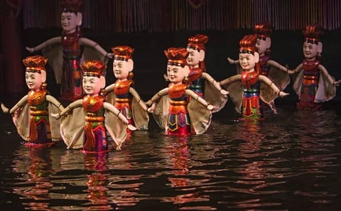 Water Puppet Show at Thang Long Theatre in Hanoi