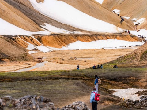 Reykjavík: Landmannalaugar Hike and the Valley of Tears with Natural Hot Springs Small Group