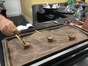 <p>Greek coffee in final stage of sand heating</p>