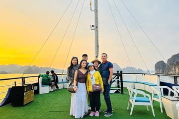 Halong Bay Luxury Day Cruise with Buffet Lunch & Sunset Party