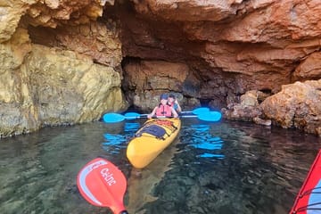 Sunset Kayaking Adventure along Vouliagmeni Coastline