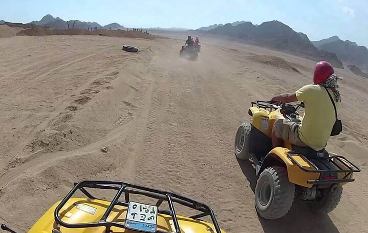 Hurghada Desert Tour by ATV & Dinner and Orientals Show