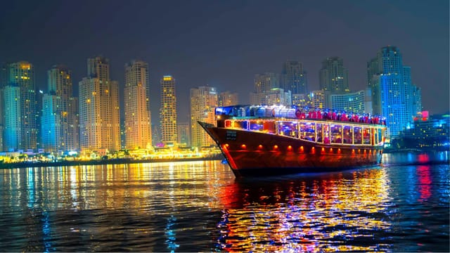 Dubai  Marina Dhow Cruise with Private Transfers