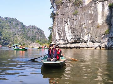Tam Coc Boating Hoa Lu Private Day Tour and Local Family Visit