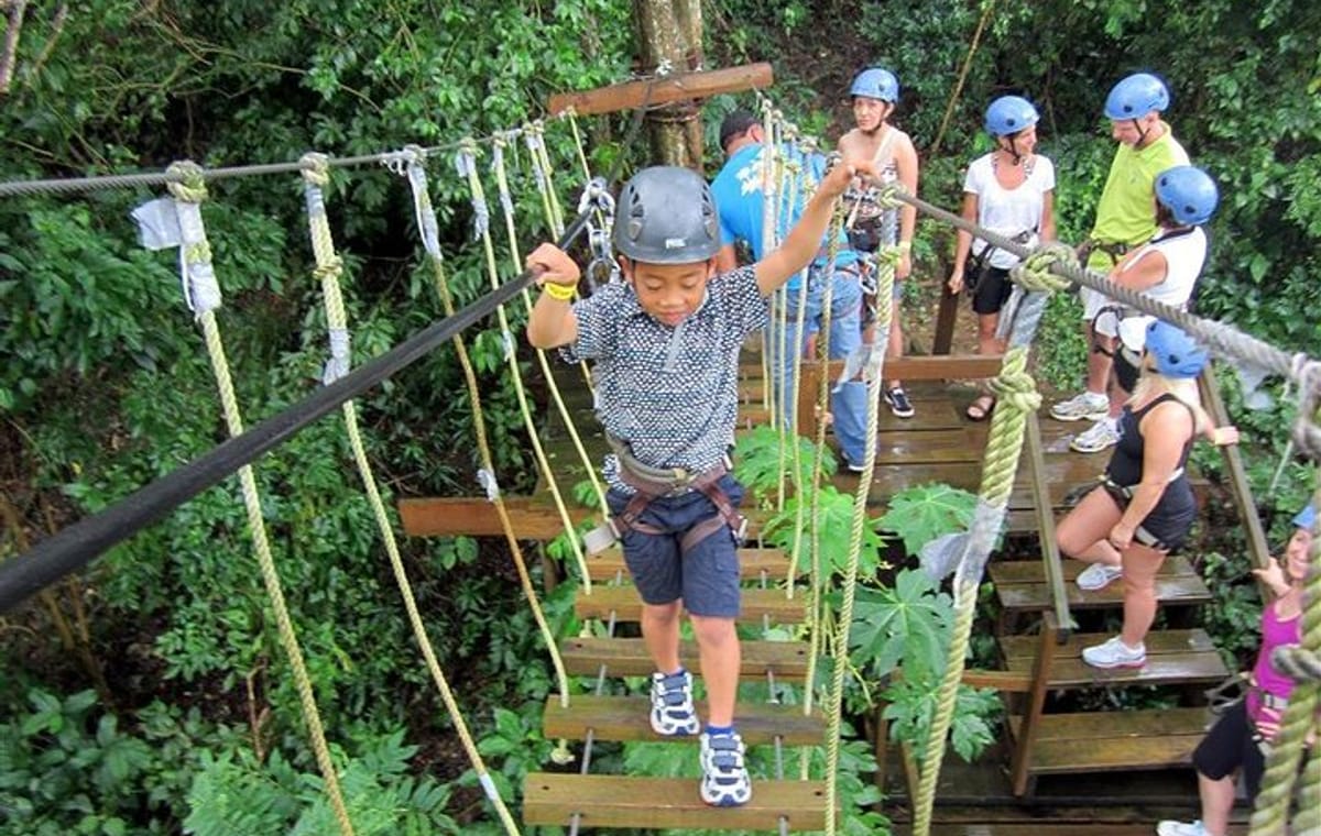 Roatan Half day zip line combo beaches monkeys and sloth hangout