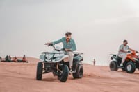 Quad Biking At duabi desert