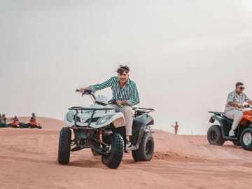 Quad Biking At duabi desert