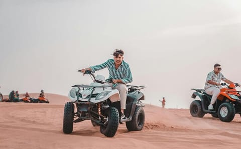 Dubai Quad Bike Safari with Camel Ride and Scenic Dune Photo Stop
