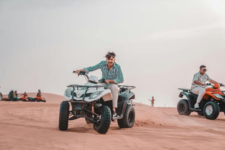 Quad Biking At duabi desert