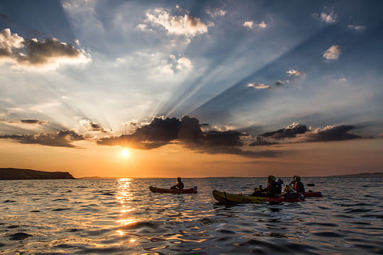 Sunset kayaking in Connemara. Galway. Guided. 