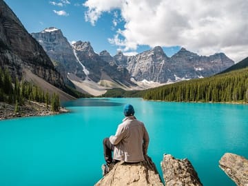 Moraine Lake and Johnston Canyon Tour from Canmore to Banff