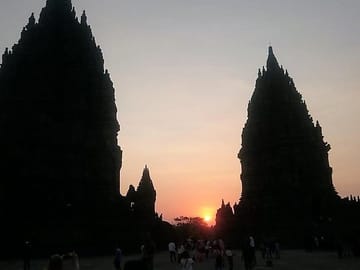 Prambanan Temple's Sunset