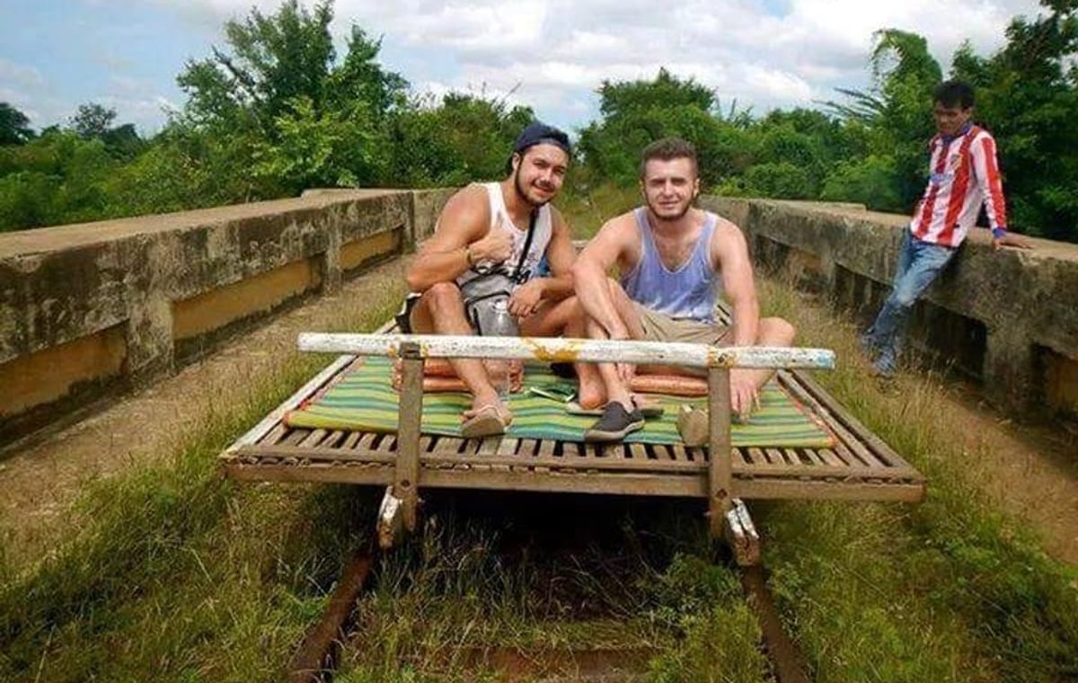 Afternoon tour by tuk tuk to bamboo train,bat cave,killing cave,countryside.