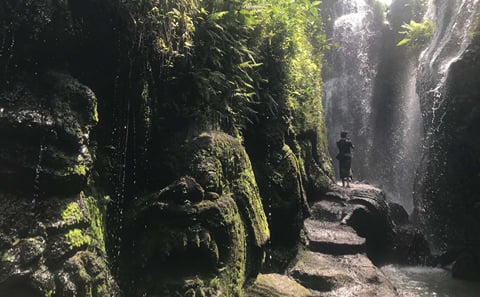 Purification Ritual at Beji Griya Waterfall in Ubud